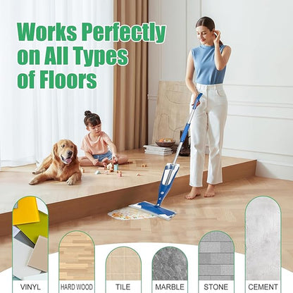 30 Pack Deep Cleaning Pads for All Type of 15''-17'' Spray Flat Mop,Compatible with Bona，Rubbermaid，Turbo，Norwex.Disposable Pad for Bona Family of Mops, Replacement Mopping Pad for Floor Cleaning