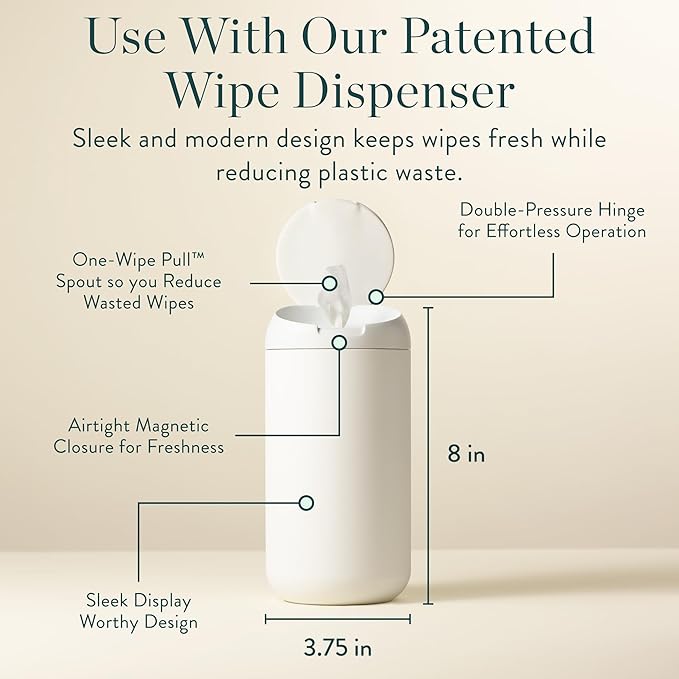 Biodegradable Hand Sanitizing Wipes 4-Pack Refill Kit - Non-Toxic Kid-Safe Wipes | Plant-Based Hand Sanitizer for Home & Travel | All Natural Wet Wipe with Aloe for Soft Skin | Tea Tree Scent
