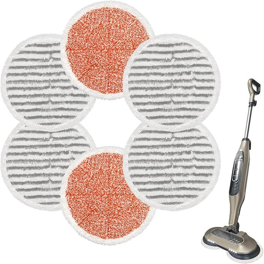 6 Pack S7000 Steam Mop Pads Replacement For Shark S7000AMZ S7001 S7001TGT S7000 Series Steam Mop, Microfiber and Reusable Mop Pads for Shark Steam & Scrub All-in-One Scrubbing Mop Pads for Cleaning