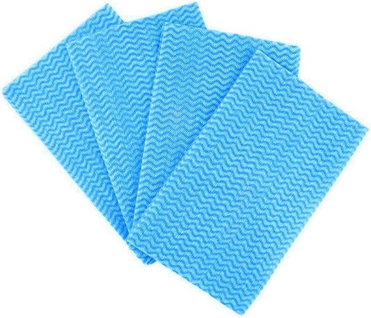 JEBBLAS Reusable Handi Wipes Disposable Cleaning Cloths Dish Towels and Dish Cloths Reusable Towels,Handy Cleaning Wipes, 50 Count/Pack,Blue