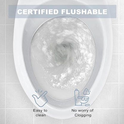 Flushable Wipes Travel Size，Flushable Wipes for Women Wet Wipes Travel Size，Butt Wipes for Women and Men，Wet Wipes Unscented Travel for Adult,Women,Men, Girl and Homeless (pack of 400, Aloe Vera)