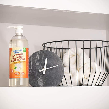 Amazing Natural Based Laundry Detergent Liquid (128 Loads) - Powerful Natural Enzymes - USA Made (32oz Bottle)