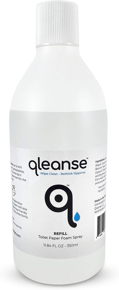 Toilet Paper Foam Spray (Refill Bottle) Wet-Wipe Alternative - 100% Flushable