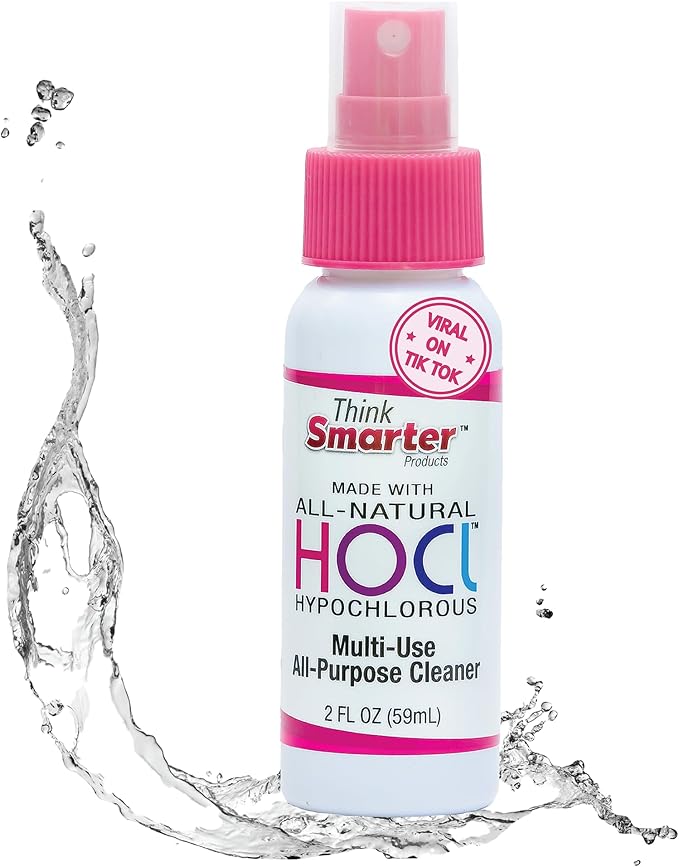 HOCL All-Purpose Cleaner with Hypochlorous Acid, All-Natural Surface Cleaner, & Skin Hydrator 2fl oz Clear Spray