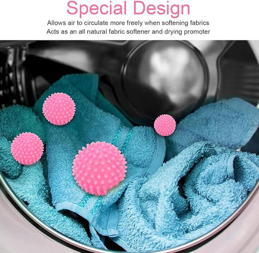 8pcs Washer Balls,Reusable Tangle Free Eco Friendly Laundry Scrubbing Balls Solid Colorful Laundry Washing Balls Enhance Machine Cleaning Power(Type B)