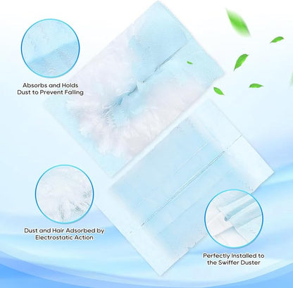 Duster Refill Compatible with Swiffer Hand Duster, 30 Count Unscented Disposable Heavy Duty Duster Refills, Dusters Refills for Cleaning, Blinds & Ceiling Fan (Handle is Not Included)