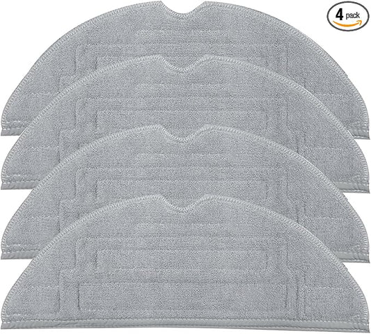 Vacuum Mop Cloth Replacement Pads for Ro-borock S8 Pro Ultra Reusable Hard Floor Cloth Expert Wet Replacement Microfiber Soft Pad-4PCS