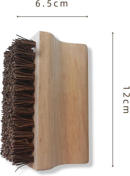 Eco-Friendly BBQ Grill Brush/Scrubber Palmyra (Safe-Contains No Metal Bristles), Beige