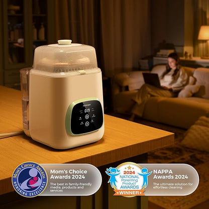 Momcozy KleanPal Pro Baby Bottle Washer, Sterilizer & Dryer - All-in-One Cleaning Machine for Bottles, Pump Parts & Baby Essentials - Time-Saving & Effortless Care
