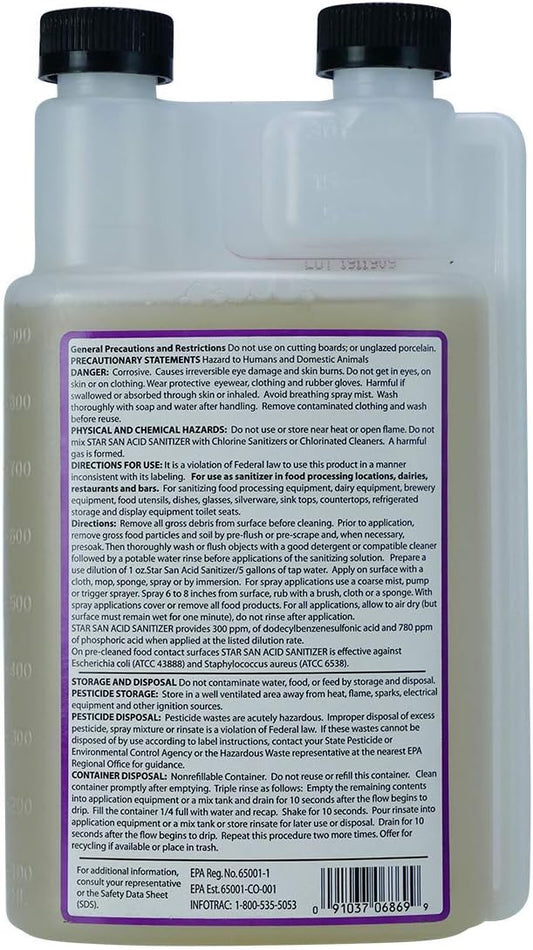 Five Star - 6022b_ - Star San - 32 Ounce - High Foaming Sanitizer