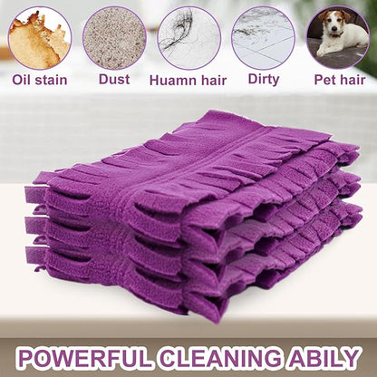 12 Pack Purple PowerMop Refills Pads for Swiffer PowerMop Multi-Surface Mops and PowerMop Wood Mops，Reusable Microfiber Mop Pads Replacement，Washable Mop Pads…