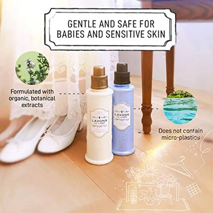 Natural & Gentle Wash Laundry Detergent, Liquid Washing Detergent for Delicate, Sensitive Skin, Kids from Japan, 16.9 Fl Oz/500mL, Luxury Relax