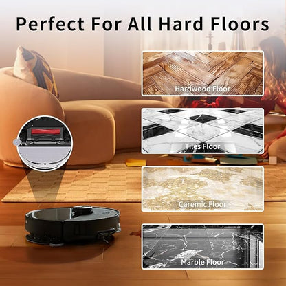 4 Pack Microfiber Mop Cloths Compatible with Roborock s8 MaxV Ultra, s8 Max Ultra Robot Vacuum,2 Pack Mop Pad Replacement Accessories with Dual Sonic Vibrations Modules and 2 Pack Edge Mop Pads