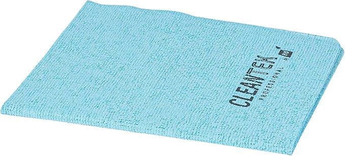 Clean Tek Professional 13 x 15 Inch Cleaning Cloths, 5 Reusable Cloth Towels - Machine Washable, Absorbent, Blue PVA Microfiber Cleaning Rags, Fast Drying, For Windows Or Cars - Restaurantware