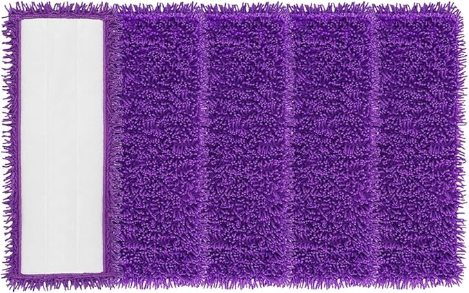Diteje 5 Pack Replacement Mop Pads Compatible with Swiffer PowerMop,Washable Reusable Microfiber Refill Heads,All Surface Cleaning for Dry Wet Use
