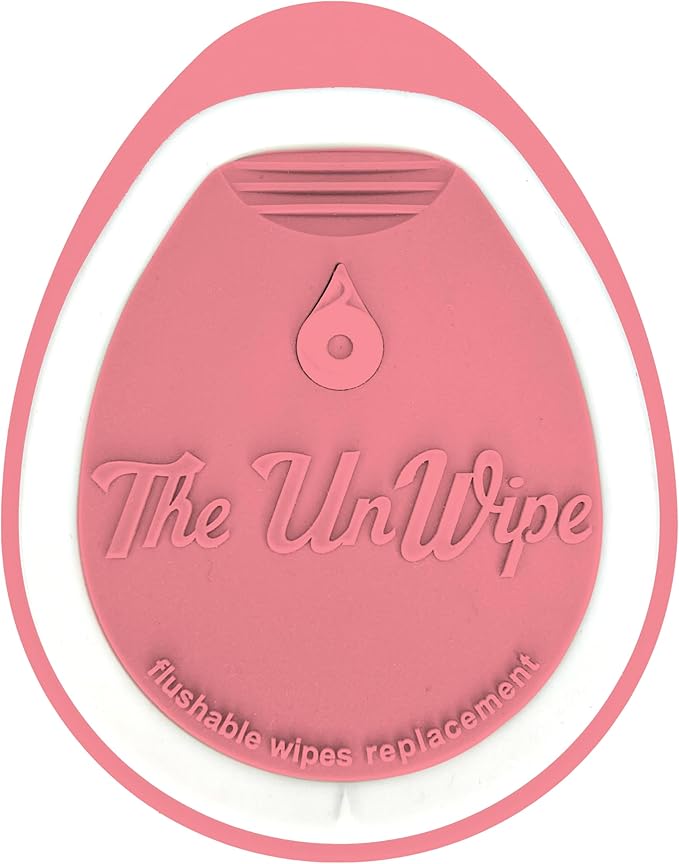 – Textured, Portable, Septic-Safe Tush Cleaning Instead of Flushable or Baby Wipes, Pink