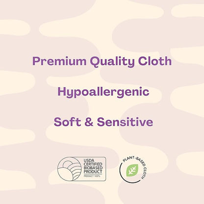Hello Bello Extra Gentle Lavender Scented Baby Wipes, Made with 99% Water and Aloe for Babies and Kids, 60 Count (Pack of 9) Total 540 Count