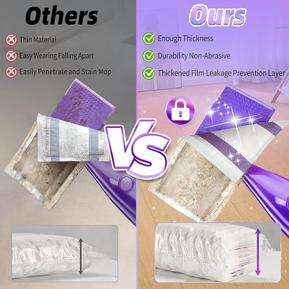60 Count Mopping Pad for Wet Jet Mop Disposable Wetjet Pads Refills Replacement for Swiffer Wet Pads Refill Compatible with Swiffer Wet Jet Pads Thickness & Absorbent for Household Multi-Surface