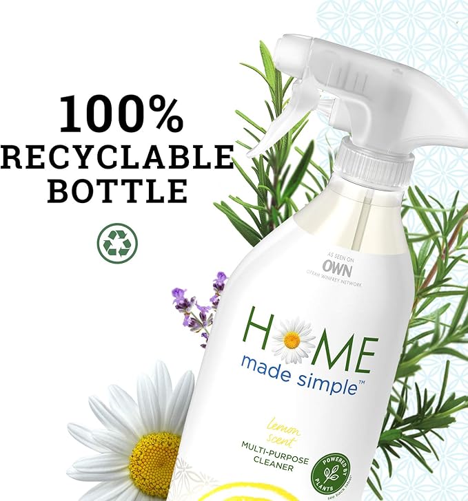 Home Made Simple All Purpose Cleaner Natural Household Surface Cleaning Spray, Rosemary Scent, 54 Fluid Ounce
