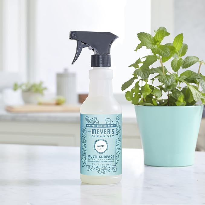 MRS. MEYER'S CLEAN DAY All-Purpose Cleaner Spray, Limited Edition Mint, 16 fl. oz - Pack of 3