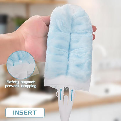 30 Count Disposable Dusters Refills Multi Surface 360 Heavy Duty Duster Refills Compatible with Swiffer Duster Refills