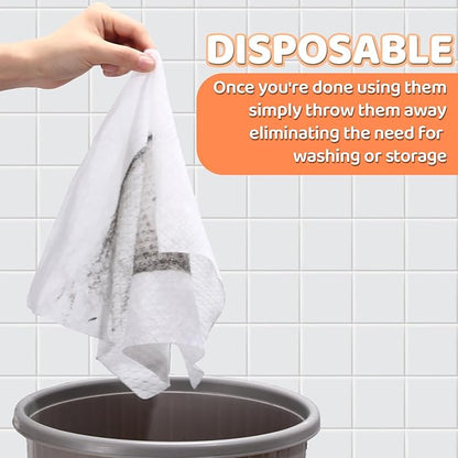 Maxcheck 100 Count Dry Sweeping Cloths X Large Refills 17'' x 9.8'' Dry Mop Refills XL Disposable Mop Pads Floor for Sweeping Cleaning Scrubbing Hardwood