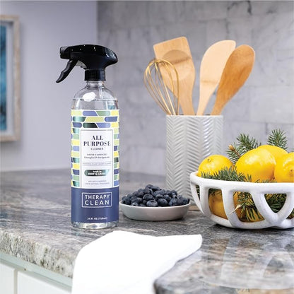 Therapy Clean Tub & Tile + All Purpose Cleaner Bundle – 24 oz Bathroom Cleaner + 24 oz Juniper & Lemon Zest