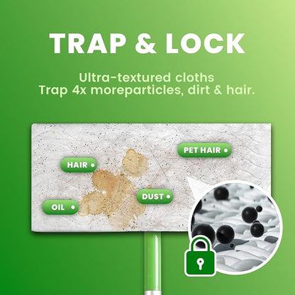 Upgraded Wet Mop Pads for Swiffer Sweeper Wet Mopping Cloths Refills,64 Count