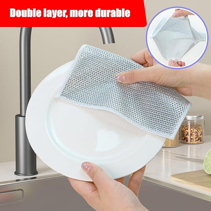 Bamboo Microfiber Cleaning Cloth-8Pcs Kitchen Wash Cloths,Wood Fiber Window Glass Rags,Micro Fiber Cloth for Cleaning Suitable for Dishes,Car Towel Rag Made From Baby Washcloths Material (silver)