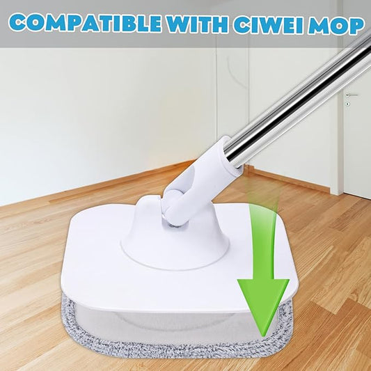 Mop Head Replacements for Floor Cleaning Washable and Reusable Dry Sweeping Cloths Coral Fleece Square Mop Pads Refills