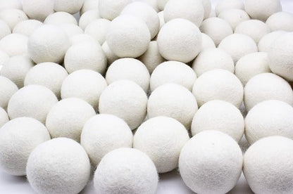 Wooland Wholesale Bulk Laundry XL Premium Wool Dryer Balls - 100% New Zealand Organic Wool Natural Fabric Softener for Sensitive Skin, Babies (25 Count)