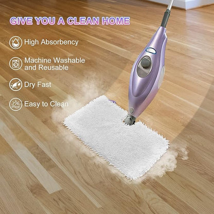 Steam Mop Replacement Pads for Shark Steam Mops S3500 Series S3501 S3601 S3550 S3901 SE450 S3801CO S3601D S2901 S2902 Steam Pocket Mop Pads Floor Cleaning Microfiber Reusable for Shark Mop Pads,6 Pack