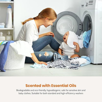 Mommy Care Laundry Detergent + Eco Friendly Organic Fabric Softener