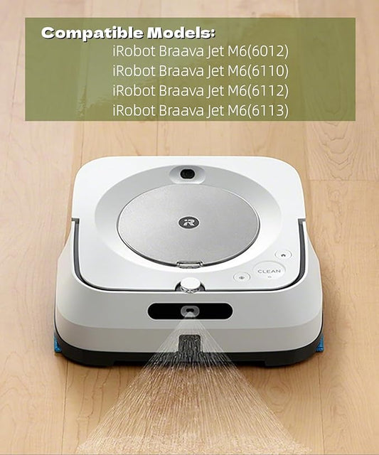 8 Pack Mop Pads Fits for iRobot Braava Jet M6 Ultimate Robot Mop,Washable and Reusable M6 Wet Mopping Pads Compatible with Braava Jet M Series(6110, 6012, 6112, 6113)