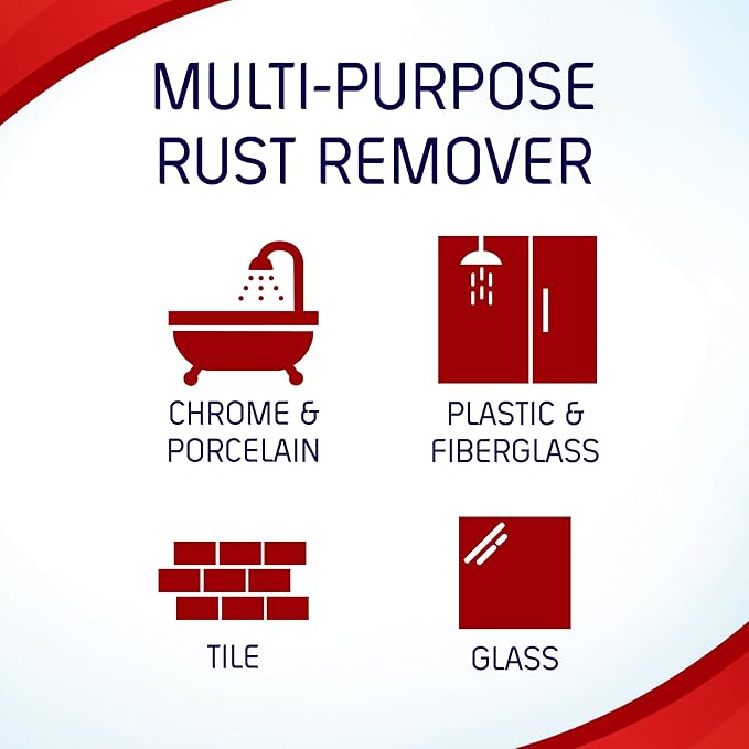 Iron OUT Rust Stain Remover Spray Gel, Remove Rust Stains in Bathrooms, Kitchens, Laundry, and Outdoors, 24 Ounces