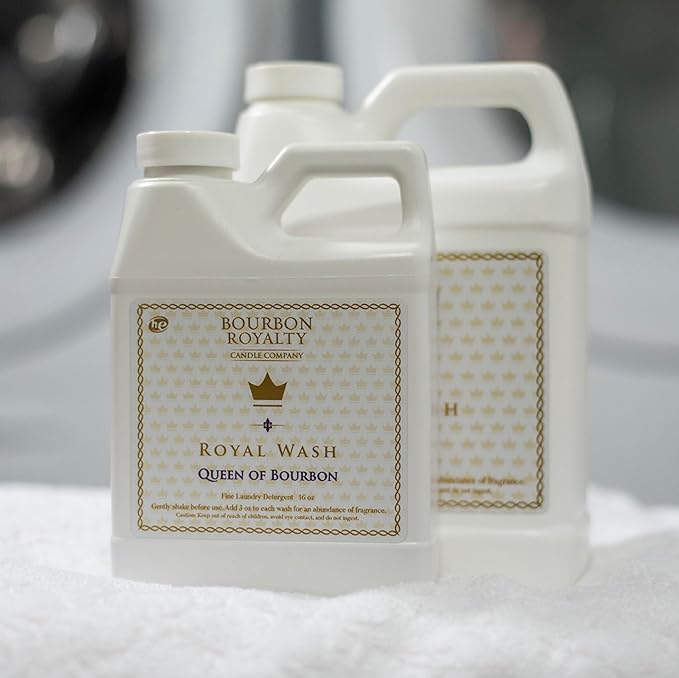 Royal Wash 32 Ounce High Efficiency Scented Fragranced Liquid Laundry Detergent, Zydeco Amber