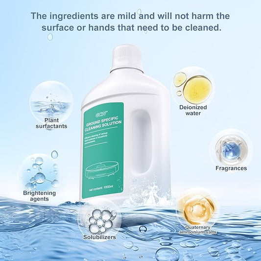 Floor Cleaning Solution Original Scent Compatible with Dreame Vacuum Cleaner Solution, Residue & Streak Free, Suitable for All Robot Vacuum Cleaners and Wireless Wet Dry Dual-Use Vacuum Cleaners