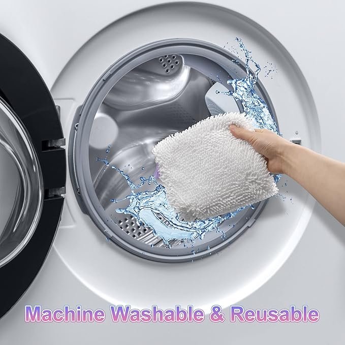 Steam Mop Replacement Pads for Shark Steam Mops S3500 Series S3501 S3601 S3550 S3901 SE450 S3801CO S3601D S2901 S2902 Steam Pocket Mop Pads Floor Cleaning Microfiber Reusable for Shark Mop Pads,3 Pack
