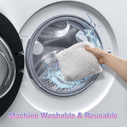Steam Mop Replacement Pads for Shark Steam Mops S3500 Series S3501 S3601 S3550 S3901 SE450 S3801CO S3601D S2901 S2902 Steam Pocket Mop Pads Floor Cleaning Microfiber Reusable for Shark Mop Pads,3 Pack