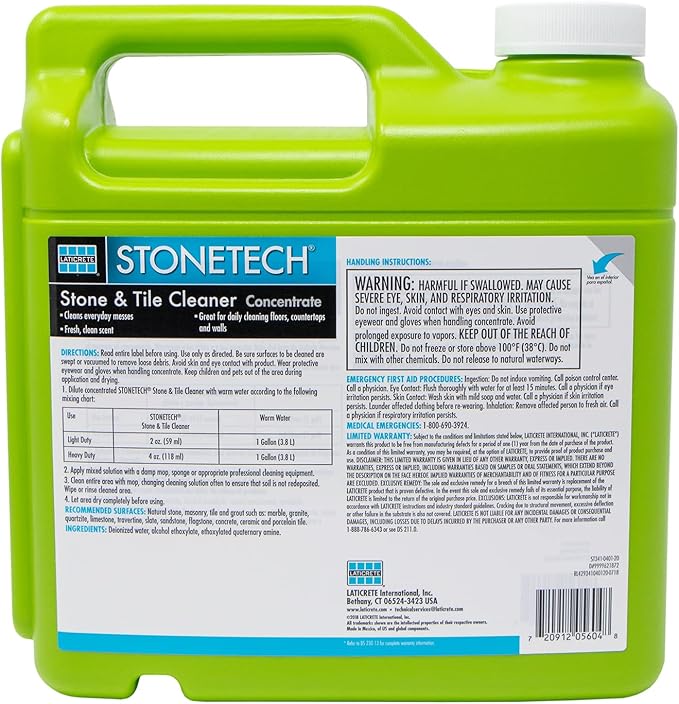 STONETECH Stone & Tile Cleaner, 1 Gallon (3.8L) Bottle
