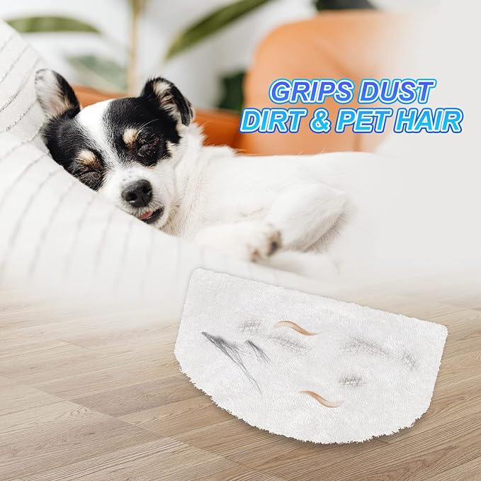 Steam Mop Replacement Pads Compatible with Bissell Powerfresh Mop Pads for Bissell 1940 1806 1544 1440 2075 2685 2814 Series Mops Resuable Floor Steamer Mop Pad Refills for Dry & Wet Cleaning, 4 Pack