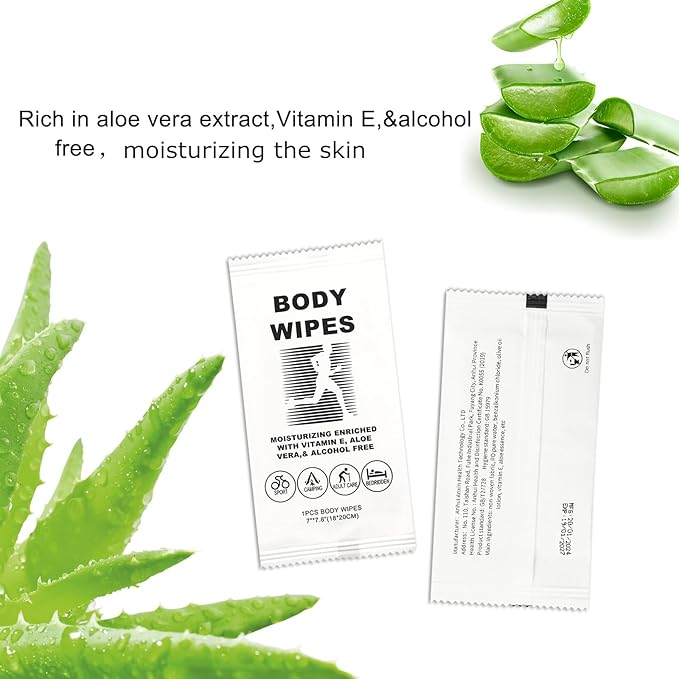 Body Wipes for Women and Men Individually Wrapped Face and Body Wipes, Bath Wipes for Adults No Rinse Personal Cleansing Wipes Travel, Bulk Deodorant for Homeless Shower Wipes for Camping Hiking (400)