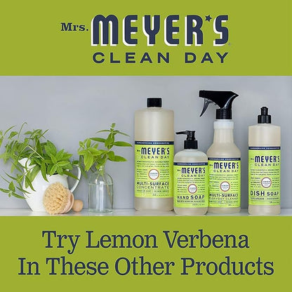MRS. MEYER'S CLEAN DAY Liquid Dish Soap Refill, Biodegradable Formula, Lemon Verbena, 48 Fl Oz. (Pack of 3)
