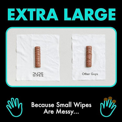 DUDE Wipes Conversation Hearts Candy Gift For Him Bundle With 1 Pack 48 Flushable Wipes Mint Chill - Valentines Day Gift for Him - Sewer & Septic Safe