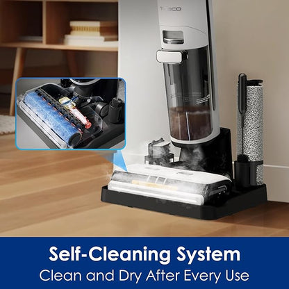 Tineco Floor One S7 Steam Cordless Wet Dry Vacuum Steam Mop All-in-One, Hard Floor Cleaner with 284F HyperSteam, Self-Cleaning, Edge Cleaning, Safe for Kids & Pets