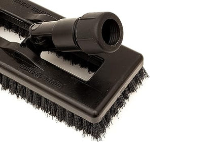 SPARTA 3638831EC03 Polyester Rectangle Scrub Brush, Floor Brush, Cleaning Brush With Swivel Head For Cleaning, 8 Inches, Black