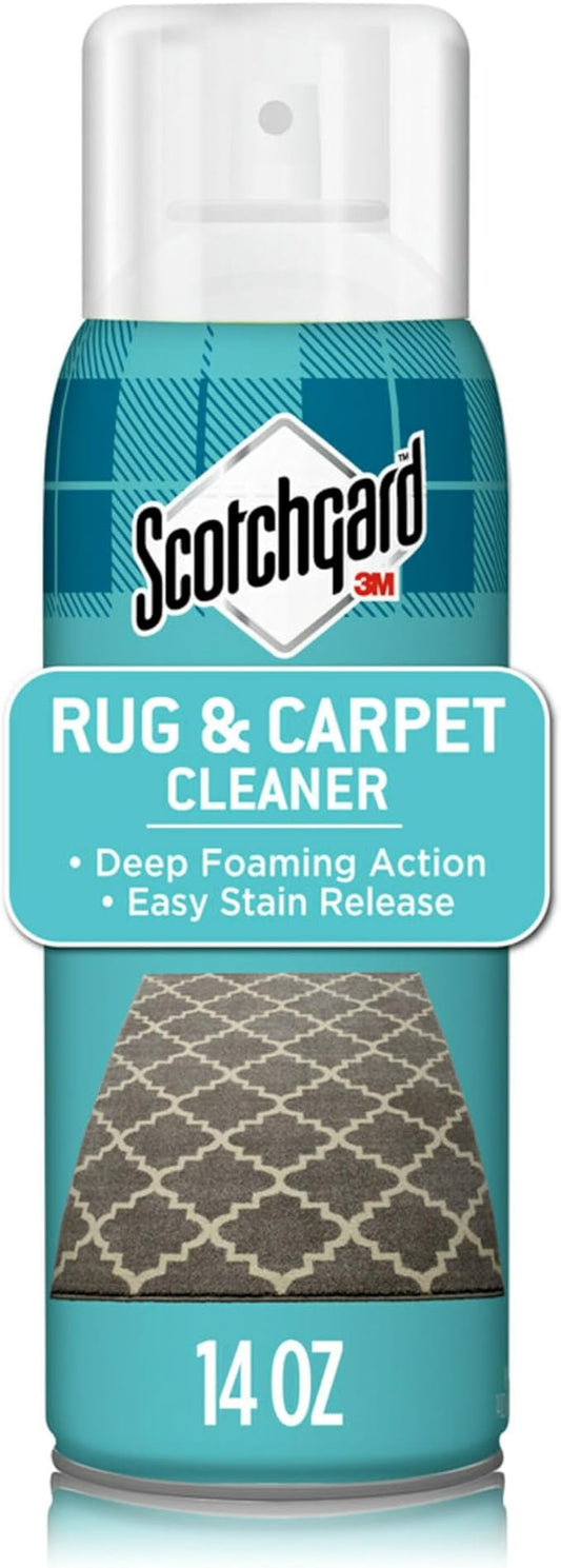 Scotchgard Rug & Carpet Cleaner, Fabric Cleaner Blocks Stains, Cleaning Sprays Make Cleanup Easier, 14 oz