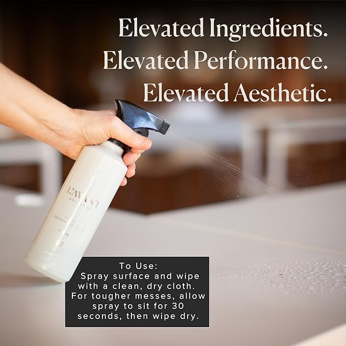 L’AVANT Collective All Purpose Cleaner Spray – Natural Cleaning Spray for Kitchens, Counters, and Bathrooms – Vegan, Organic, Plant-Based Multipurpose Surface Cleaner with Refreshing Fresh Linen Scent