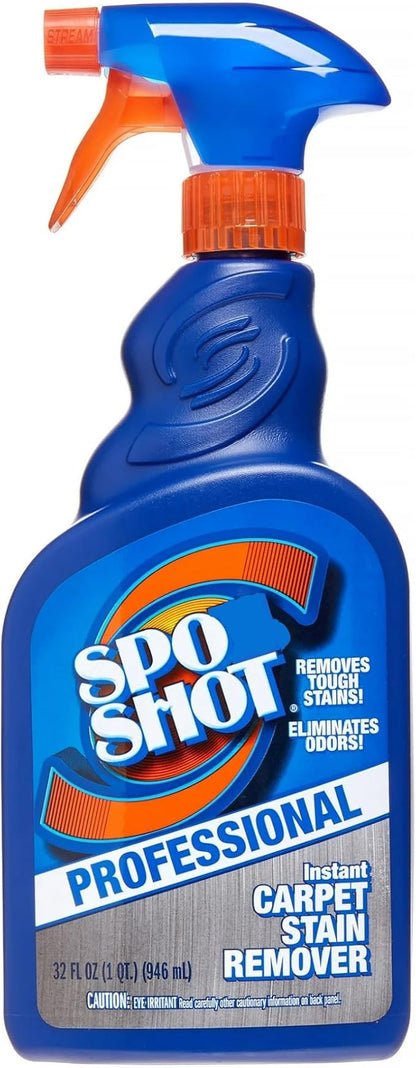 Spot Shot Professional Instant Carpet Stain Remover 32 oz Trigger Spray (Pack of 2) Bunndled with a PD Ship Safe Bag