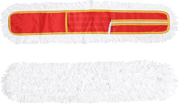 Microfiber Mop Pads 2 Pieces Just Fit CLEANHOME 36" Industrial Dust Mop: B08R3F1ZZM,Red